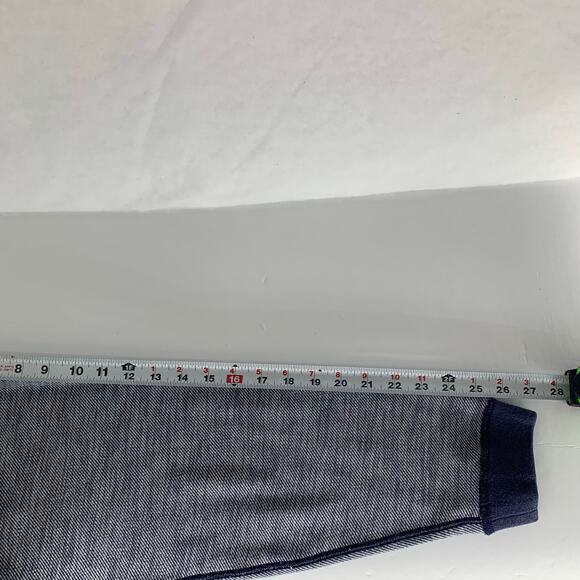 Tommy Bahama Flip Coast 1/4 Zip Sweater, Reversible Gray to Blue Striped - Picture 5 of 14